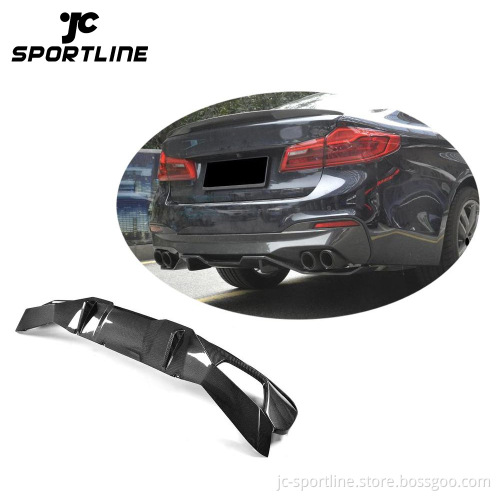 2PCS/SET Carbon Fiber Rear Diffuser for BMW G30 G31 G38 520i 530i 540i M-Sport 2017-2018